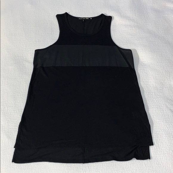 Rag & Bone Black tank top tee - Picture 2 of 5
